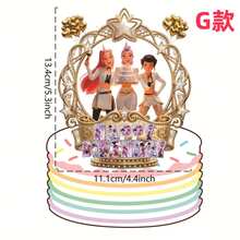 1/6 Stück Neue K-POP D Emon Hunters Geburtstags Party Deko Feiertags Essenzielle Hexen Muster Kuchen Deko Picks, Halloween Themen Geburtstags Party Ornamente, schöne Geschenkwahl für Familie und Freunde - Verschiedenfarbig - Übersicht 11