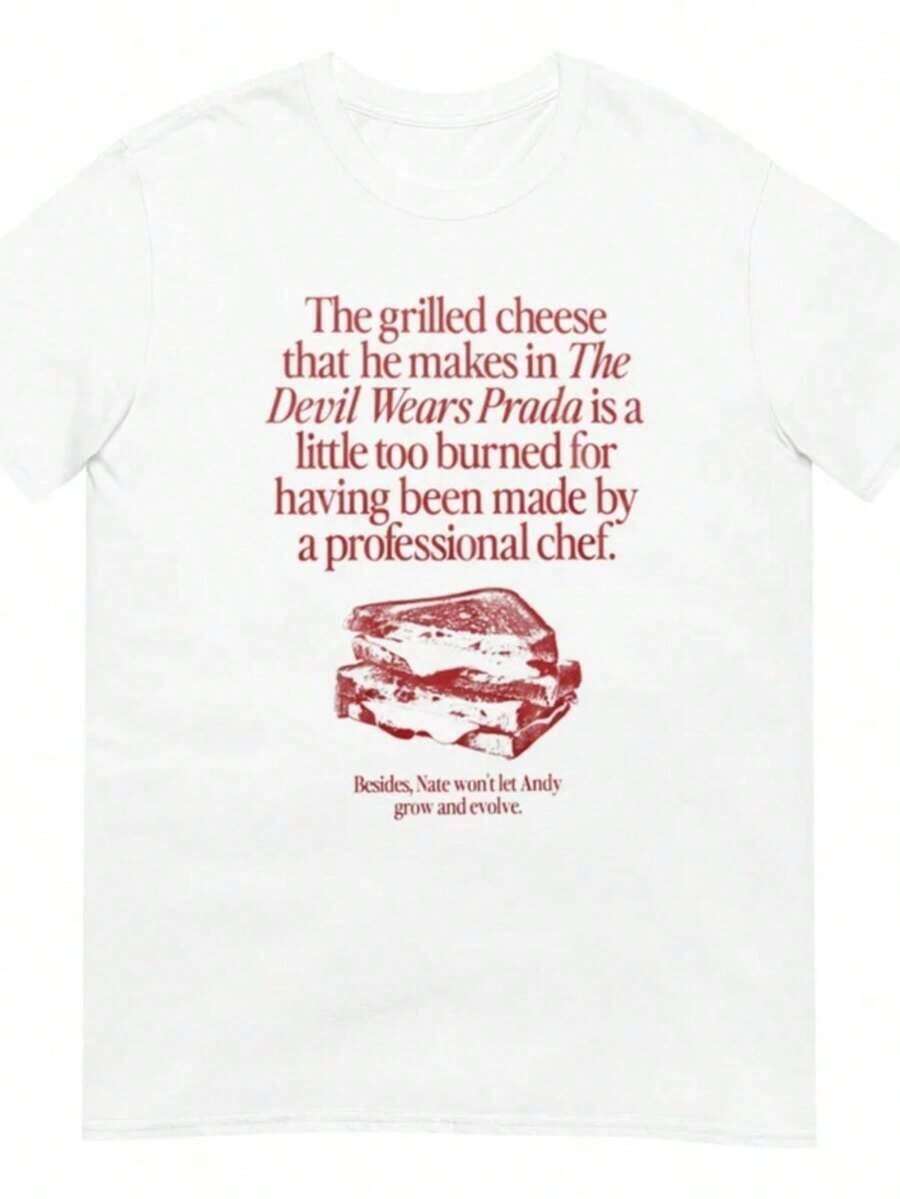 The Devil's Cheese Sandwich With A Burnt  Shirt - 白色 - 查看 1