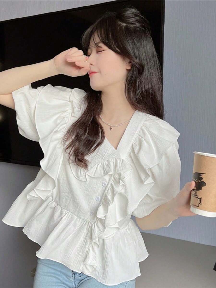 Women Tops - ホワイト - View 1