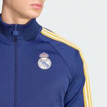 adidas originals Real Madrid 皇家馬德里 復古舒適柔軟立領夾克 藍色男 KE3846 - 藍色 - 查看 5