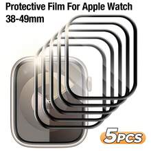 5pcs Screen Protector Birthday Gift For Family And Friends Watch Screen Protector Watch Protective Case Watch Accessories Waterproof Anti-Drop Anti-Scratch Anti-Fingerprint Full Coverage - Clear - View 13