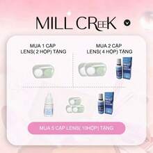 MILLCREEK MILL CREEK 1副/2片装棕色一次性水凝胶隐形眼镜，直径14.5毫米，在欧美地区广受欢迎，适合万圣节、情人节和约会等场合。 - 紫紅色 - 查看 6