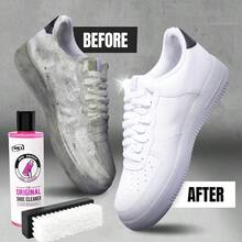 IMKU Sneaker Cleaning Kit - 220ml Cleaner With Brush And Microfiber Cloth, Suitable For Sneakers, PU, Canvas And White Shoes - Pink - View 2