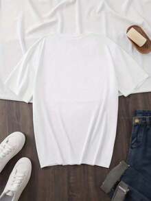 Mexican Graduation Season, Proud Class Of 2026 Family, Graduation T-Shirt 2026, Summer Tops, Casual Short Sleeve Crew Neck T-Shirt For Summer And Spring, Women's Clothing, Fashionable Summer Cotton T-Shirt - 白色 - 查看 6