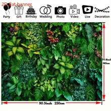 2D Flat Banner1 Piece Natural Green Forest Photography Backdrop, Wall Hanging Living Room Bedroom Office Home Decor Room Decor Party Decor - Multicolor - View 6