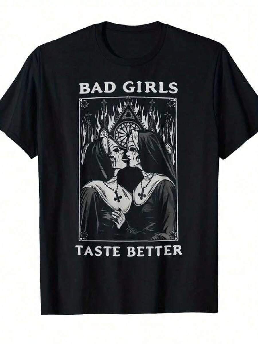 Women T-Shirts - Black - View 1