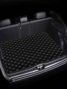 1 pieza Alfombra de maletero de coche a rayas de colores - Protector de maletero, Alfombra multifuncional, Accesorio de lujo para el interior del automóvil - A - Ver 3