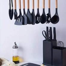 19pcs Set Non-Stick Silicone Kitchen Utensil Spatula Spoon Cooking Cookware Gift - View 11