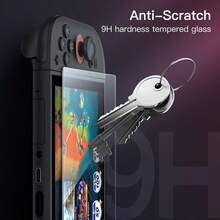 两片装高端钢化膜，适用于Switch 2游戏机，防眩光、高触控灵敏度、高清、高透明度、防刮擦、防指纹游戏机屏幕保护膜 - 查看 3