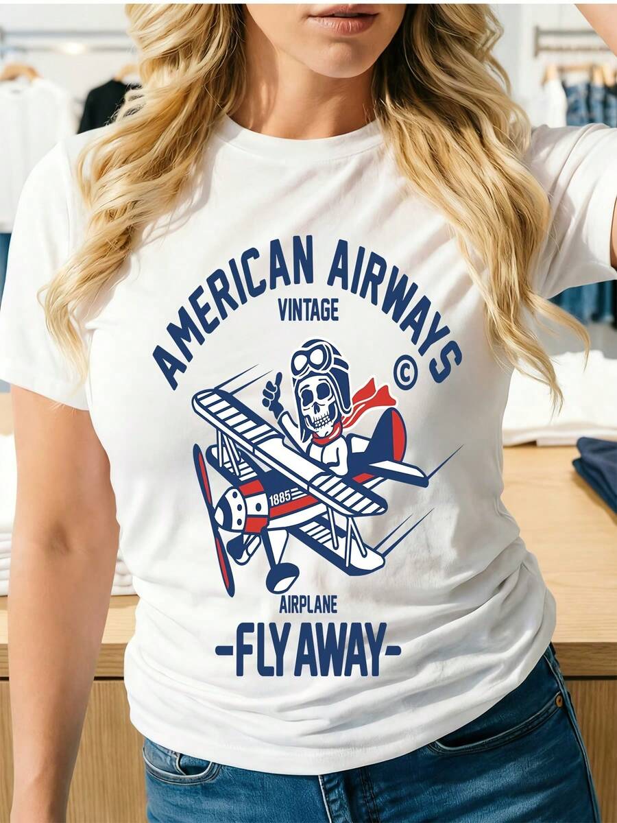 Women's 100% Cotton T-Shirt | Modern And Free-Spirited Design, Soft And Comfortable, Perfect For Summer, Family Gatherings And Corporate Gifts To Strengthen Team Spirit. - 白色 - 查看 1