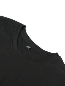 Camiseta de mujer para primavera y verano - Negro - Ver 5