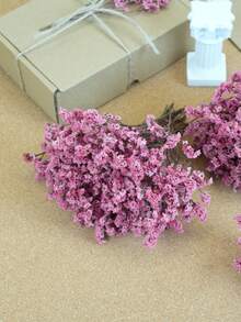 20/50/100/150/300pcs Mini Artificial Baby's Breath & Other Flowers - For Resin Mold Art & Crafts, Ivory White Flower Bouquet For Hair Accessories, Wedding Wreaths, Table Decor, Home Decoration - Pink Crystal Grass - View 3