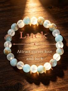 1 pieza Pulsera vintage estilo bohemio con cuentas de piedra natural Shoushan de 8 mm, que significa salud y suerte, pulsera elástica para mujeres, adecuada para joyas de uso diario y vacaciones - Estilo A - Ver 15
