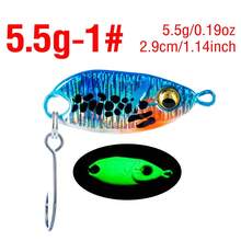 1Pc Ultralight Micro Fishing Spoon Set, 2.3cm/2.9cm Sinking Metal Baits With Simulation Fish Skin, Professional Glow Tackle For Trout, Crappie, Bluegill, And Small Sea Bass - S026 - View 18