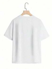 AINO 1 Piece, Women's T-Shirt 100% Cotton, Rock Style, Vintage Graphic Print Bird And Eagle, For Country Music Concerts, Casual, Short Sleeve, Classic Style, Thick Cotton, Halloween Printed T-Shirt For Women. - 白色 - 查看 2
