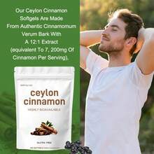MIRIYALYAD Ceylon Cinnamon Softgels, Highly Bioavailable Natural Supplement, Gluten Free,  Daily Wellness Dietary Capsules - 3pcs - View 3