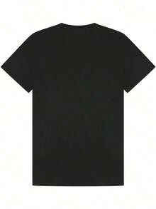 Women's Short-Sleeved T-Shirt, 100% Cotton, Printed With "Y2K Retro Mamma Mia!" Sequin Textured Silhouette, Machine Washable, Breathable, And Comfortable To Wear. Suitable For Streetwear, Parties, Social Events, Music Festivals, Bars, Daily Commutes, Outdoor Travel, And Can Be Worn Casually In Spring, Summer, And Autumn. - 黑色 2 - 查看 2