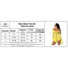 New Arrival Off Shoulder Lace Dress, Sweet Sensual Style, High Demand - 黃色 - 查看 5