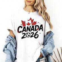 France 2026  Supporter T-Shirt, Football Fan T-Shirt With French Flag, 2026 World Cup Supporter Shirt, Gift For The French National Team. Women's T-Shirts - 白色 7 - 查看 6