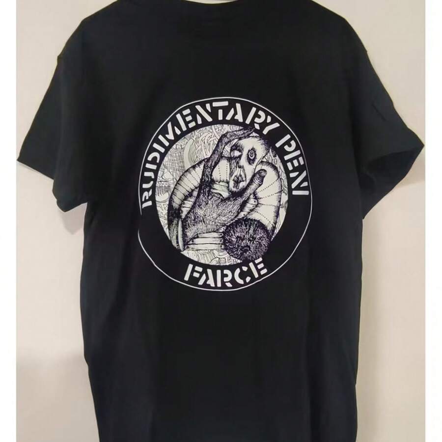 Printed T-Shirt For Men And Women - Black - View 1