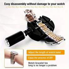 Bộ 11 món gồm dụng cụ chỉnh đồng hồ, dụng cụ sửa chữa đồng hồ, dụng cụ tháo lắp đồng hồ, dụng cụ chỉnh dây đồng hồ, dụng cụ cắt dây đồng hồ, rất cần thiết cho gia đình, tiện lợi và dễ sử dụng. - màu đen - Xem 4