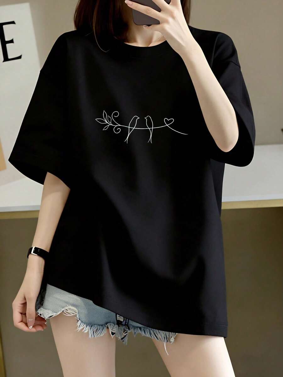 Women T-Shirts - Black - View 1