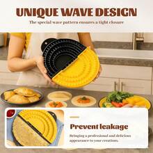 3-In-1 Tortilla Press, Removable 15.2–20.3–25.4cm , Quesadilla Maker, Sealer, Empanada Press, Yellow & Black - Default - View 6