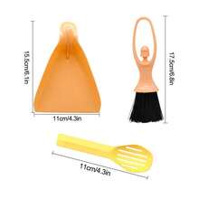 Mini Broom & Dustpan, Hamster Poop Scoop, Cleaning Brush & Cleaning Tools - Suitable For Cleaning Cages Of Hamsters, Rabbits, Reptiles & Other Small Pets - A - View 4