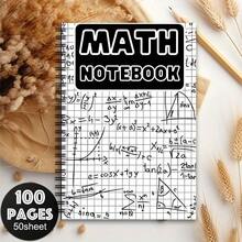 1pc Spiral Bound Notebook With Humorous Math Themed Lined Pages, Travel Journal, Teacher Lesson Planner, Math Formula School Office Supplies, Back To School Gift, Student Notebook, Study Notepad, College Personal Organizer - L - View 4