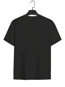 1 pieza Talla Grande - Camiseta de manga corta con cuello redondo para mujer, con estampado gráfico de la gira retro de 1987 de Jem And The Holograms, para primavera y verano, suave. - Negro - Ver 2