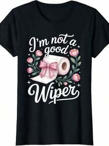 Camiseta de Humor para Adultos: "Inapropiado, No Soy un Buen Limpiador" - Transpirable y cómoda - Negro - Ver 6