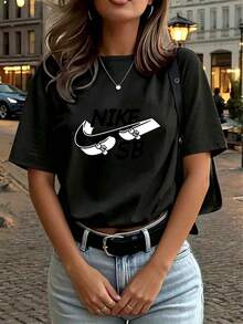 Women T-Shirts - Black - View 4