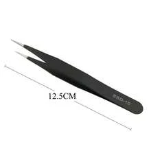 睫毛接接鑷子 化妝工具 霧面睫毛接接工具 假睫毛工具 - 黑色 - 查看 10
