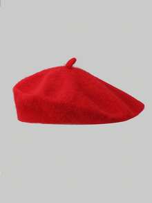 1 chiếc mũ beret nữ màu đen, kiểu dáng vuông vức, chất liệu PU, thích hợp cho nghệ sĩ. - Nhiều màu - Xem 22