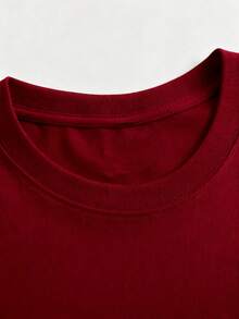 1 pieza de camiseta de algodón puro con cuello redondo para mujer, estampada con diseño del Día de la Madre, de diseño sencillo, cómoda y transpirable, adecuada para uso casual diario, que muestra un estilo natural y elegante, imprescindible para fiestas de verano, envío local, un regalo para esposa, madre o abuela, 180g 100% algodón. - Negro - Ver 11