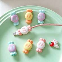 2pcs Candy Shaped Data Cable Protector, Silicone Anti-Breaking Storage Sleeve - Multicolor - View 11