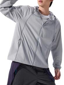 CAMEL CROWN Men's Outdoor Sun Protection Jacket, UV Protection, Waterproof, Cool, Moisture-Wicking, Quick-Drying, Spring/Autumn/Summer. Unisex Style. - Cycle Gray - View 2