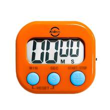 1 pieza Temporizador digital de cocina de gran pantalla - Temporizador de cuenta regresiva preciso con alarma fuerte, alimentado por batería de ABS, electrónico, adecuado para maestros, chefs, hogar y aula, con pantalla fácil de leer y diseño compacto - Multicolor - Ver 15