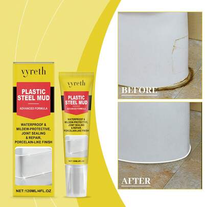 This Multi-Functional Plastic Steel Clay Is Ideal For Kitchen And Bathroom Gap Renovation And Leak Mending. It Boasts Strong Adhesion And Excellent Waterproof Performance, Perfectly Filling Seams Around Sinks, Toilets, Wall And Floor Crevices. It Can Be Kneaded Freely To Fit Irregular Gaps Closely, Forming A Firm Sealed Layer To Block Moisture Penetration And Avoid Gap Discoloration.