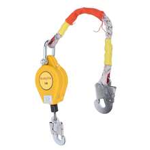9.8ft Self-Retracting Lifeline Fall Arrest Protection, Retractable Lanyard, 150kg Capacity - 黃色 - 查看 1