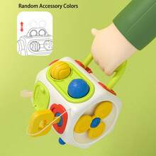 8-In-1 Baby Activity Cube – Sensory Learning Toy For Fine Motor Skills Cooltoys Favors For Kids, Travel & Birthday Gift For Infants Toddlers Boy/Girl Toys - HLX219A - View 10