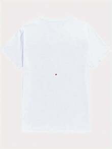 Women's T-Shirt - A Casual Summer T-Shirt For Women, Featuring A Bright Red Lip And Cherry Print - Short Sleeves, Round Neck, Machine Washable,  Spring/Summer Top, New Summer Fashion Item, Holiday Gift. - 黑色 - 查看 9