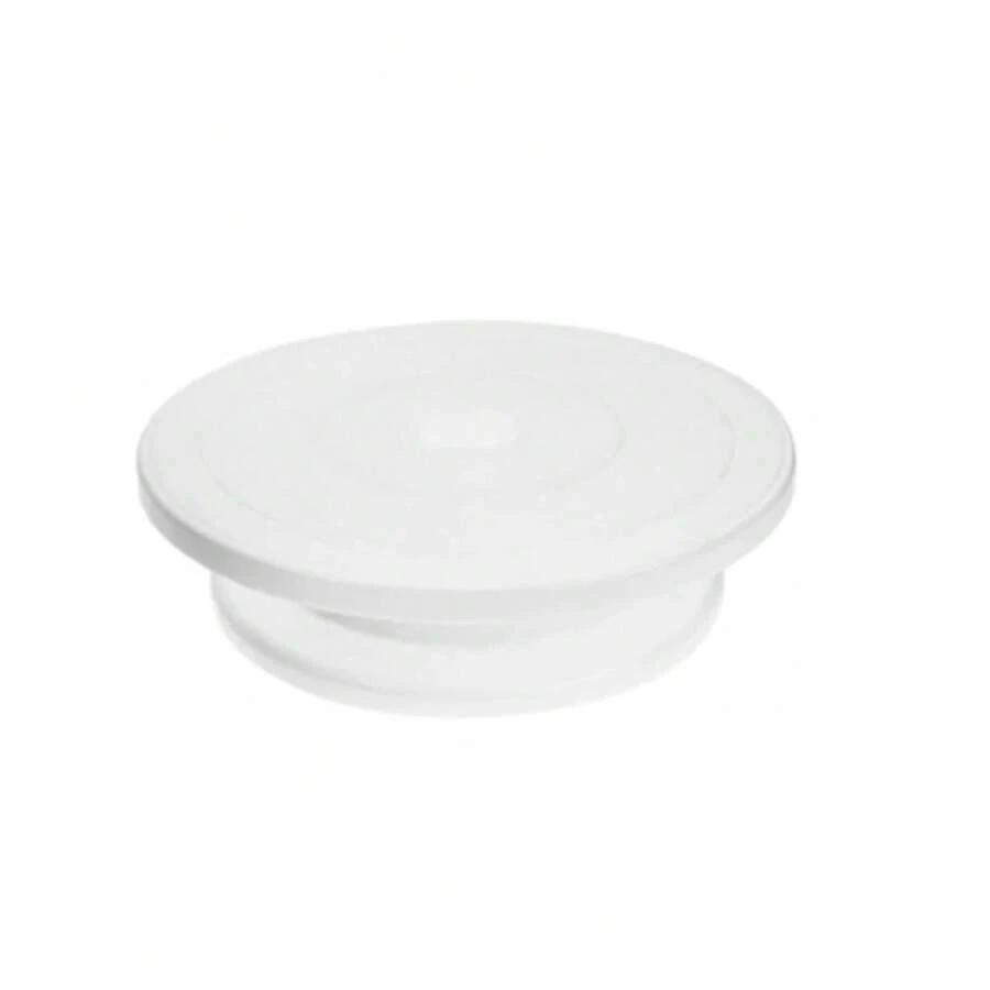 Base Giratoria para Decoración de Pasteles de 11 Pulgadas con Raspador de Glaseado Ajustable, Soporte Giratorio de Plástico para Pasteles, Accesorios de Repostería 10225 - 1 PC - Ver 1