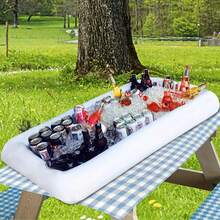 Outdoor BBQ Picnic Inflatable Ice Bar Pool Party Supplies - Summer Party Essentials - Pool Supplies - Party & Holiday Essentials - White - View 7