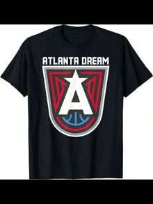 T-Shirt With The WNBA Atlanta Dream Logo - Black - View 1