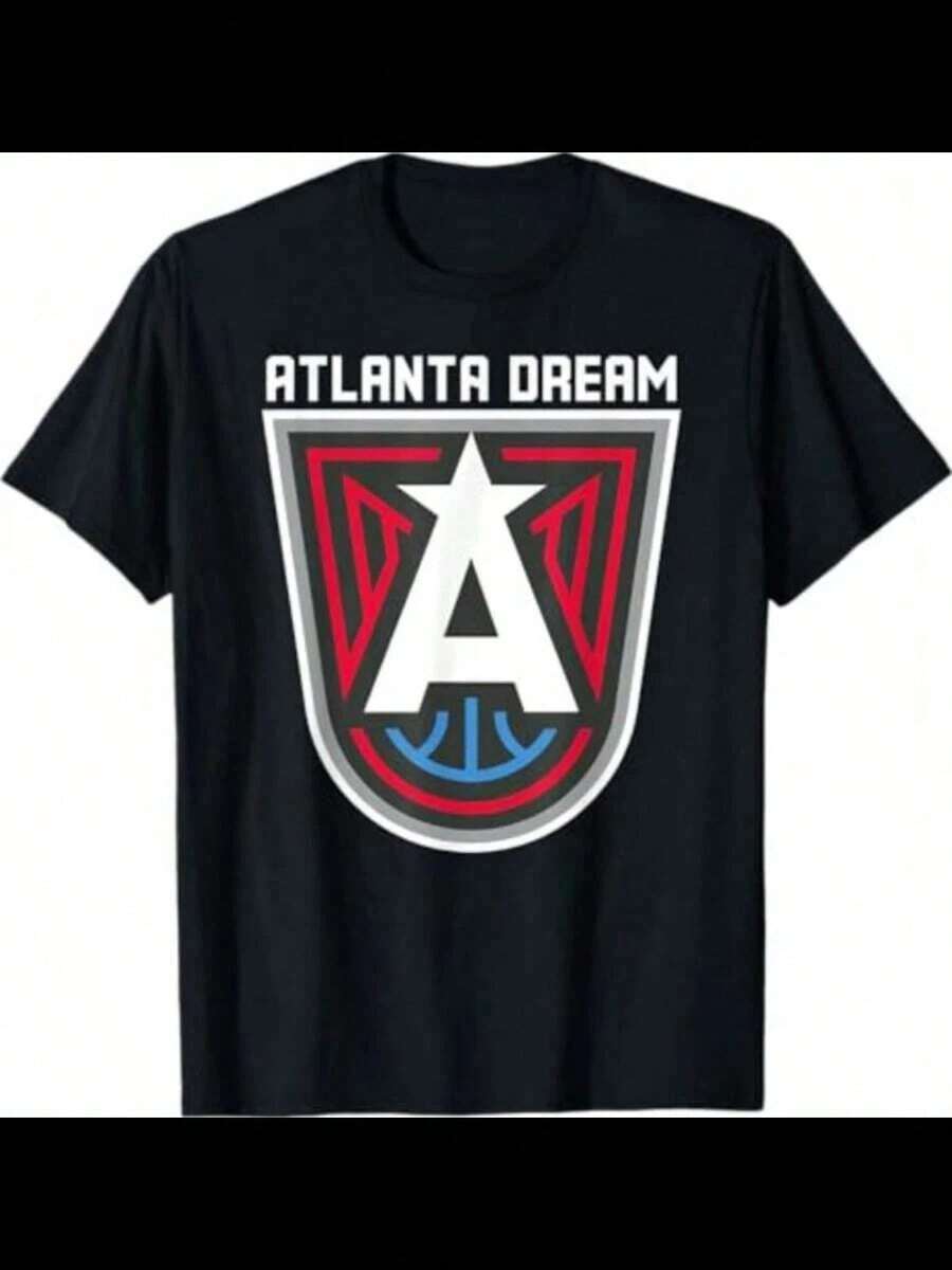 T-Shirt With The WNBA Atlanta Dream Logo - Black - View 1