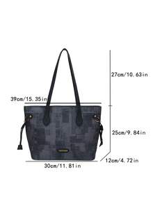 Large Capacity Handbag For Women, New Arrival Minimalist Commuting Shoulder Tote Bag - Multicolor - View 2