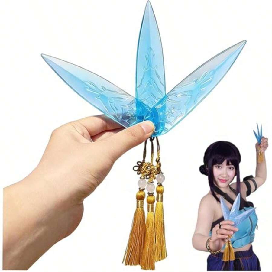 3件組 Zoe 武器 塑膠獵人道具附流蘇 女性動漫服裝配件 男士適用 萬聖節 Cosplay 柔軟透明塑膠道具 無刃 動漫收藏 日常遊戲 主題活動吸睛禮物 - 彩色 - 查看 1