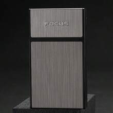 Estuche de cigarrillos multifuncional portátil con 10 ranuras y soporte para encendedor - Multicolor - Ver 10