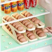 Egg Organizer With 4 Rolling Tiers For 30 Eggs, Dispenser And Refrigerator Organizer - 查看 5